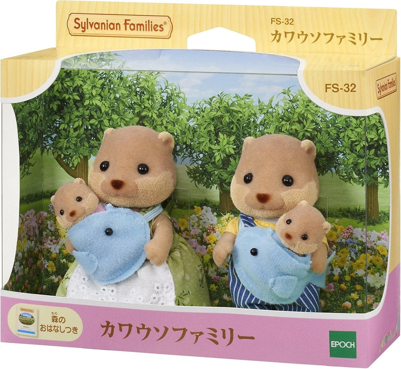 Epoch Sylvanian Families Otter Family FS-32 JAPAN OFFICIAL