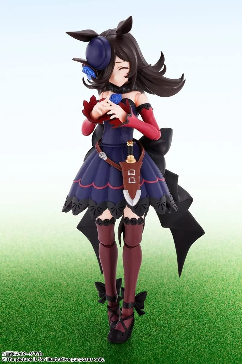 BANDAI S.H.Figuarts Uma Musume Pretty Derby Rice Shower Action Figure JAPÃO