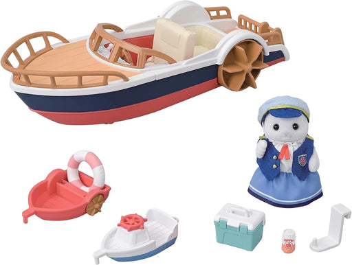 Epoch Sylvanian Families Calico Critters Captain Seal Exciting Boat Set V-08