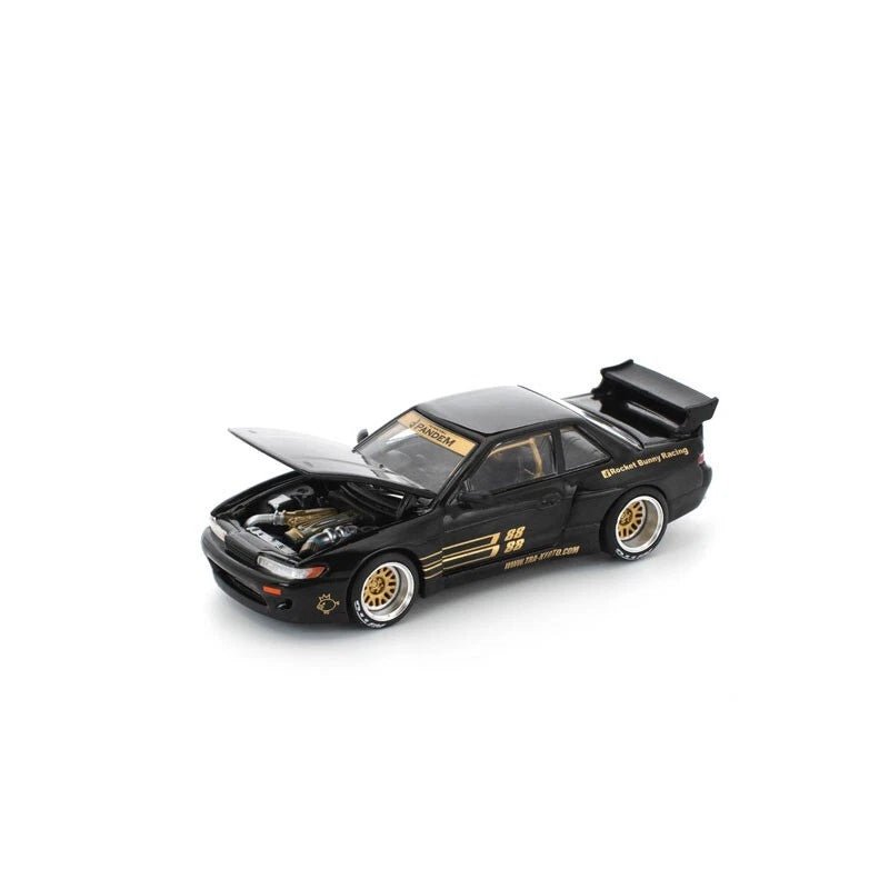 Pandem Silvia S13 Black 1/64 Miniature Car JAPAN OFFICIAL
