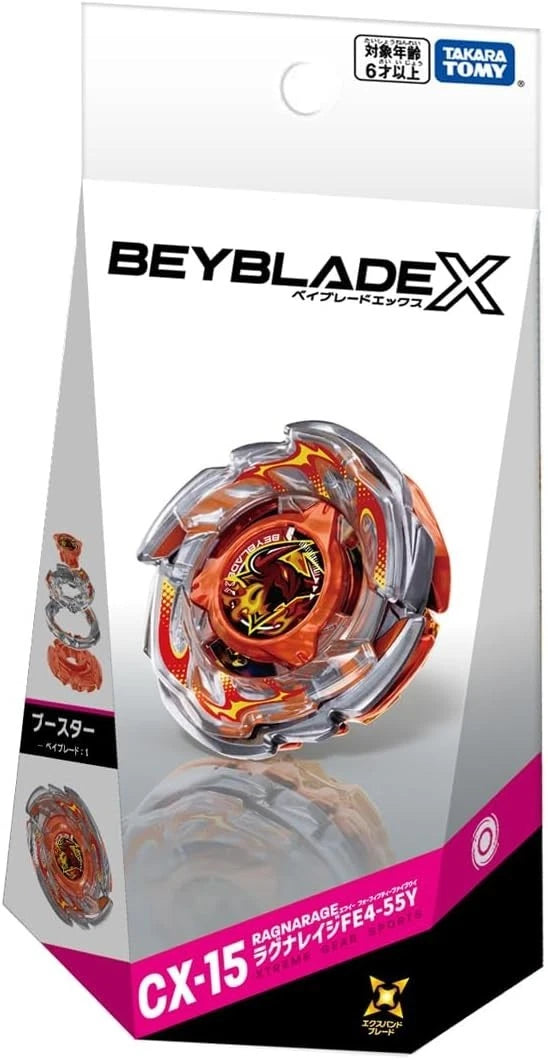 Takara Tomy Beyblade X CX-15 Booster RagnaRage FE4-55Y JAPAN OFFICIAL