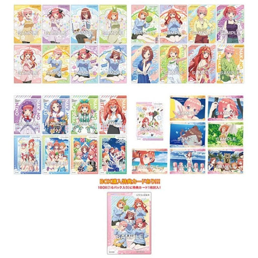 The Quintessential Quintuplets Clear Card Collection Gum 5 16Pack TCG Candy Toy