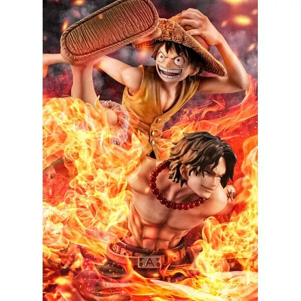Figurine P.O.P ONE PIECE NEO-MAXIMUM Luffy & Ace Bonds of Brothers 20e édition limitée
