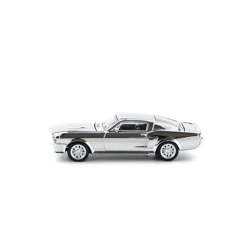 Shelby Mustang GT500 Silver Chrome 1/64 Miniature Car JAPAN OFFICIAL