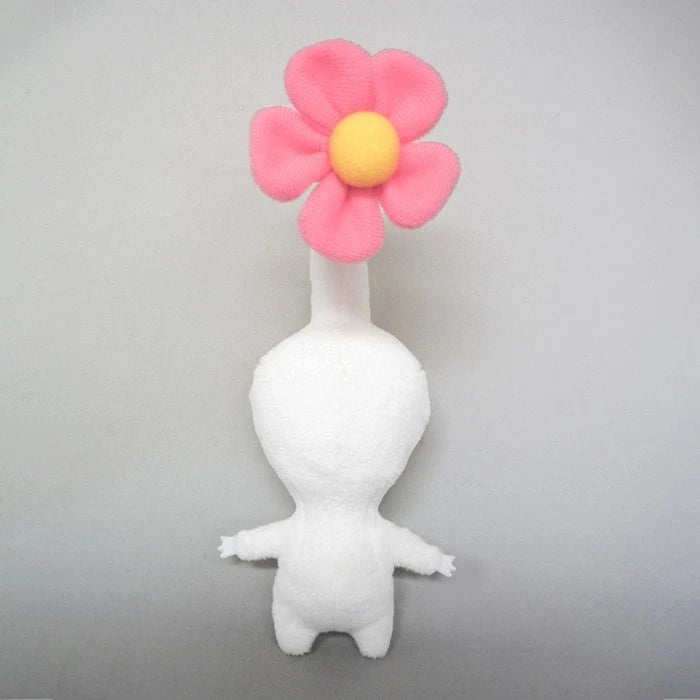 Sanei Boeki Pikmin All Star Collection White Pikmin PK09 Plush Doll JAPAN