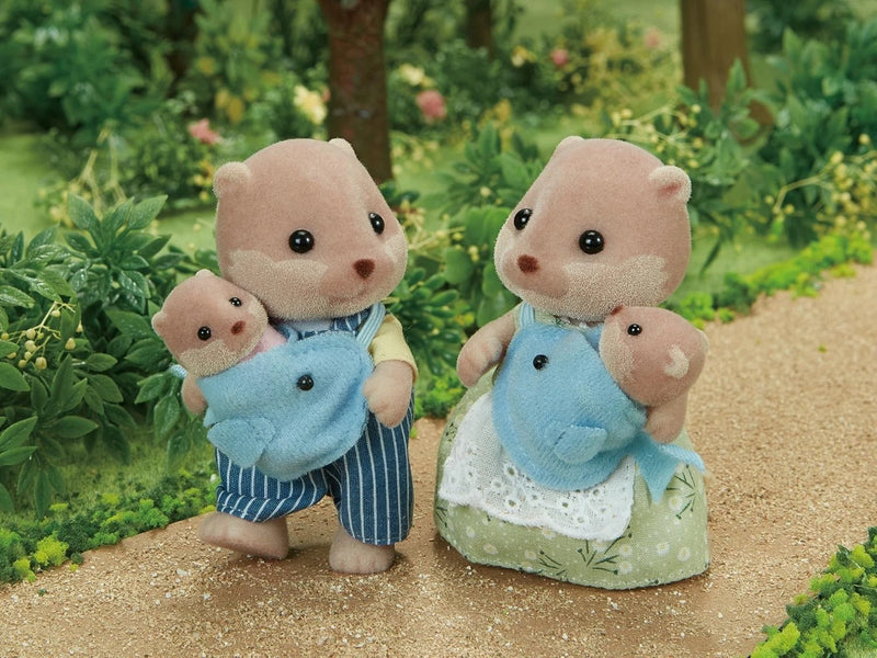 Epoch Sylvanian Families Otter Family FS-32 JAPAN OFFICIAL
