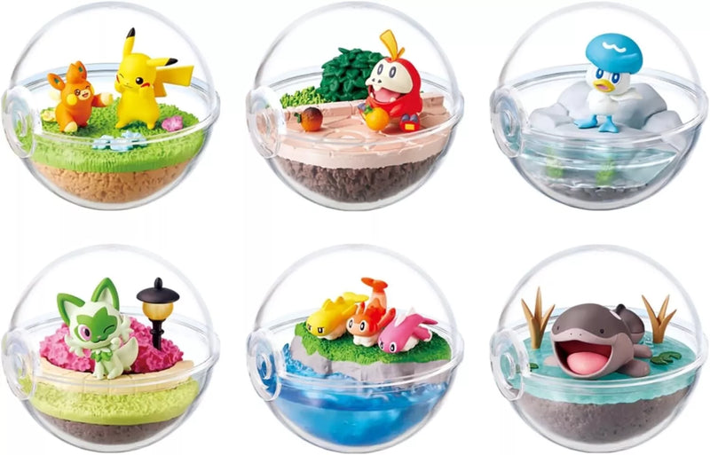 Pokemon Terrarium Collection ex kakemeguru paldea no sekai e alle 6 Typ -Figur