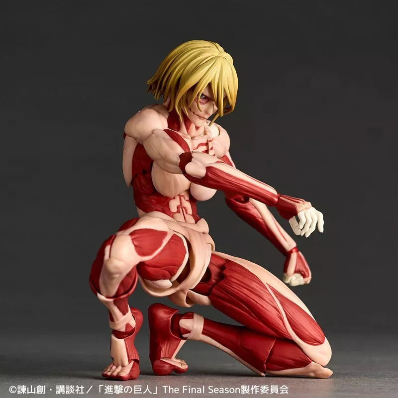 Kaiyodo Revoltech Incrível Yamaguchi Attack on Titan Figura de ação feminina Titan