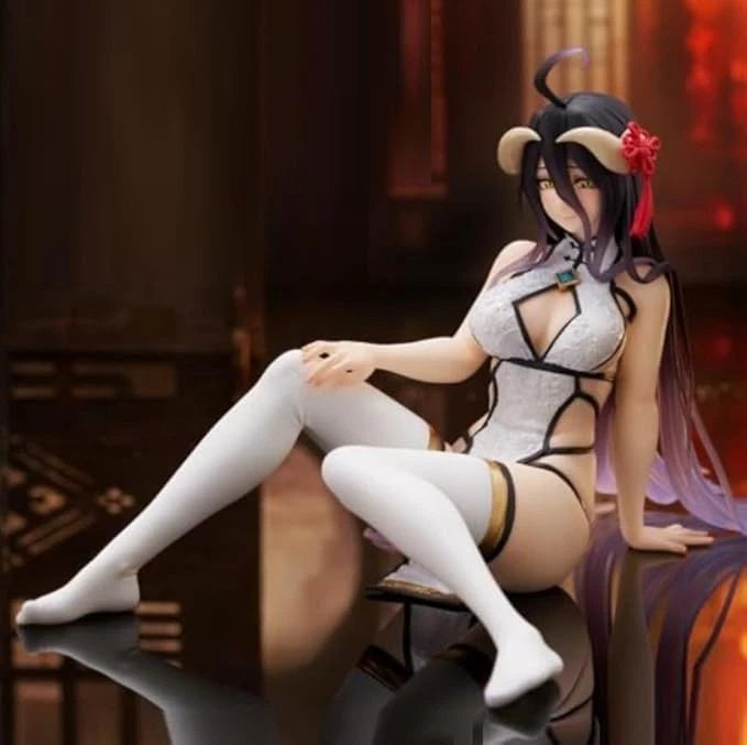 Figura fofa de mesa TAITO OVERLORD Albedo vestido chinês ver. OFICIAL DO JAPÃO