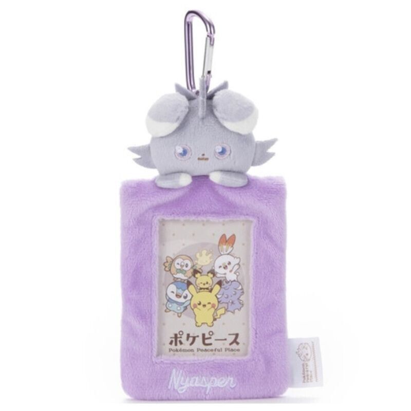 Pokemon Pokepeace Plush Card Case Espurr JAPAN OFFICIAL