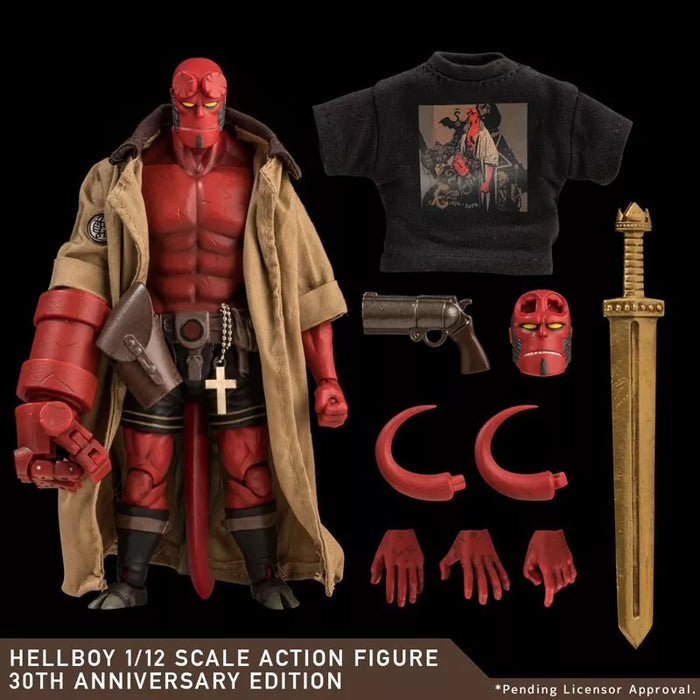 Hellboy 30th Anniversary Edition 1/12 Action Figure JAPAN OFFICIAL