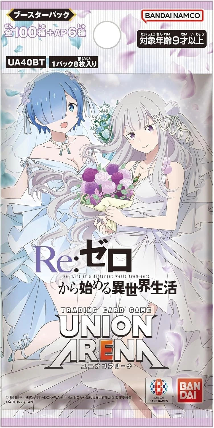 re zero booster box Union Arena Re:Zero Starting Life in Another World Booster Box