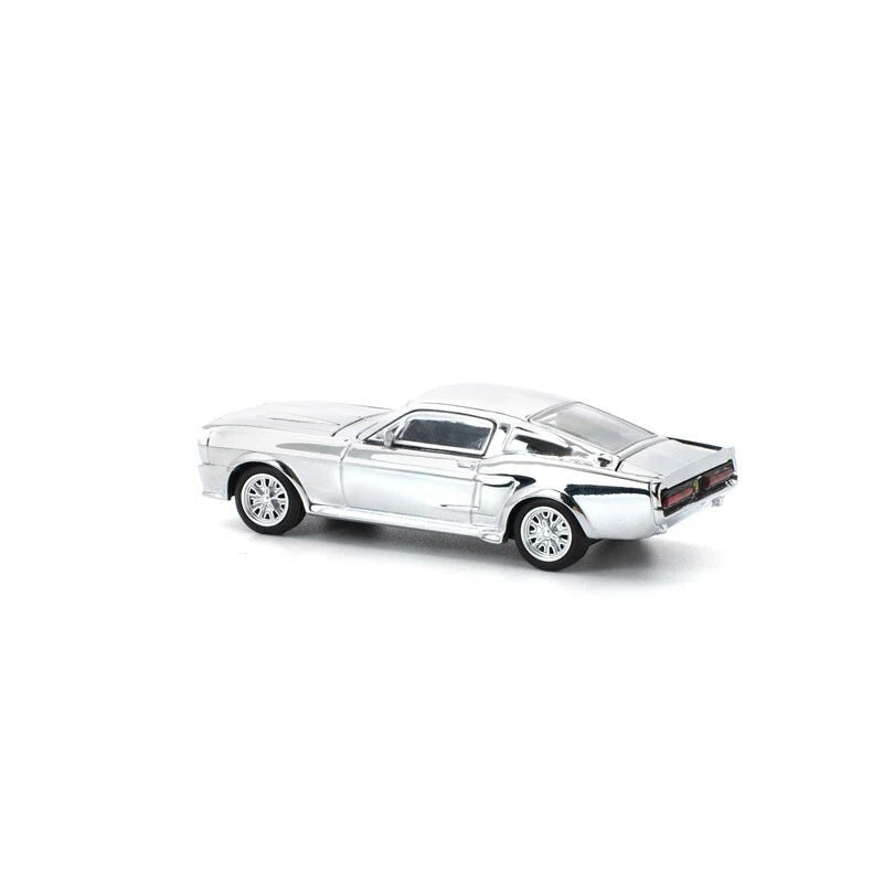 Shelby Mustang GT500 Silver Chrome 1/64 Miniature Car JAPAN OFFICIAL