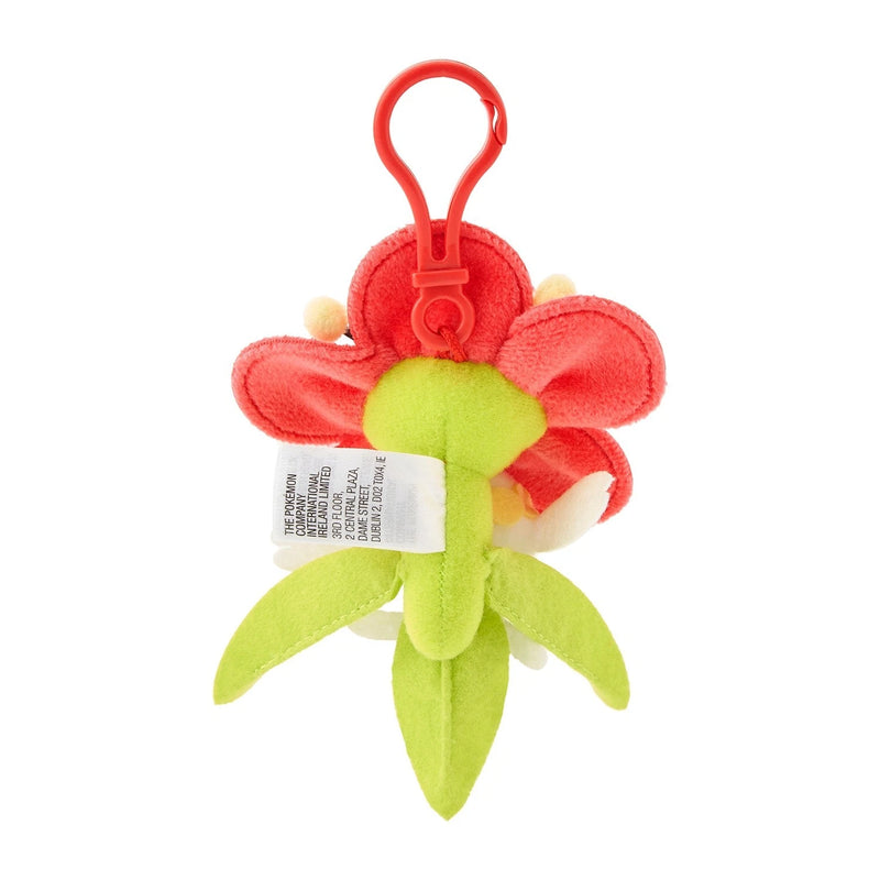 Pokemon Center Original Full Bloom Flabebe Red Flower Plush Keychain JAPAN