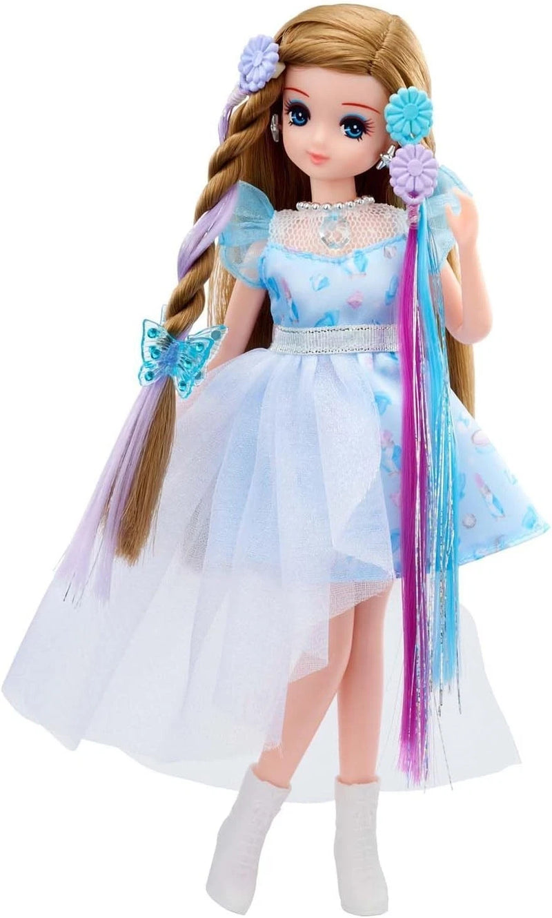Takara Tomy Licca Chan Doll Hair Extension Tsubasa Chan Favorite Blue Doll JAPAN
