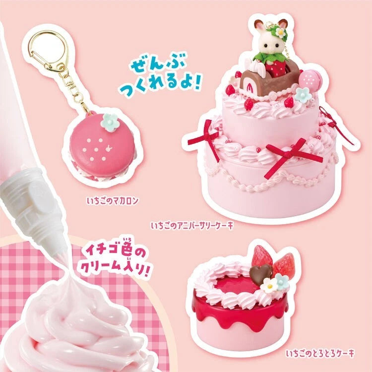 Epoch Whipple Sylvanian Families Strawberry Anniversary Sweets Kit JAPAN