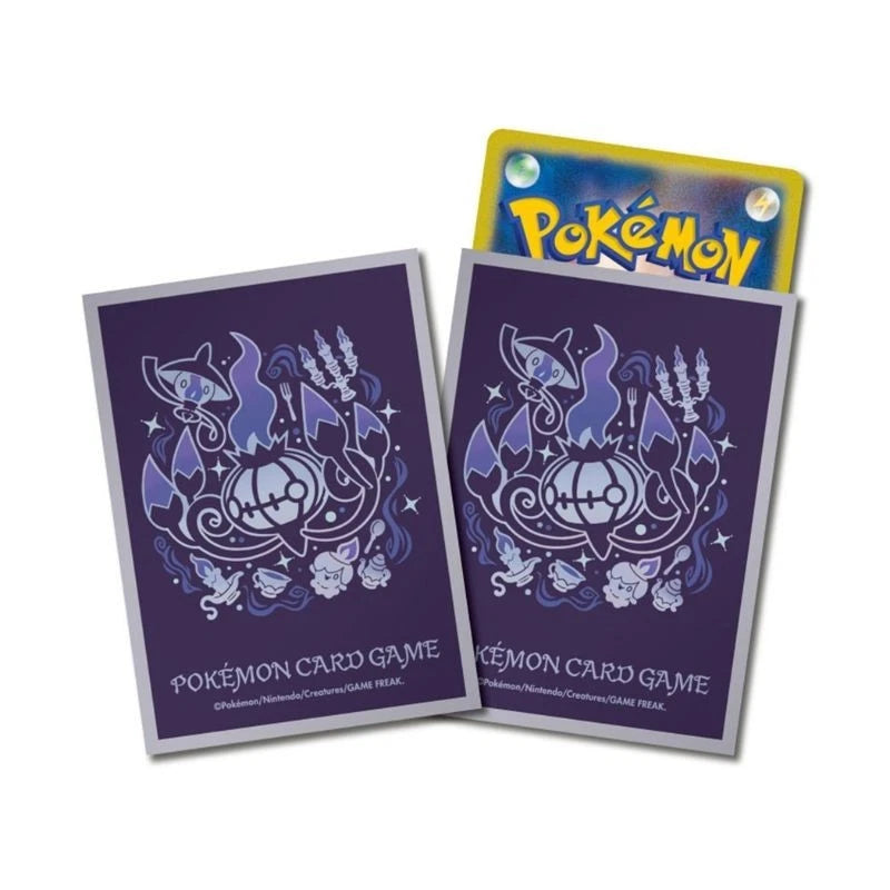 Pokemon Center Original Card Sleeves Chandelure Evolution Track Gray JAPAN