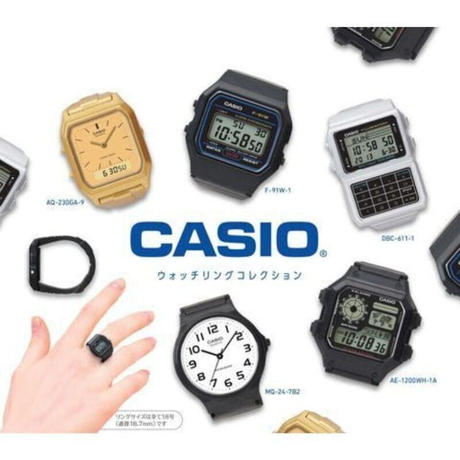 CASIO Watch Ring Collection All 5 types Figure Capsule Toy JAPAN OFFICIAL
