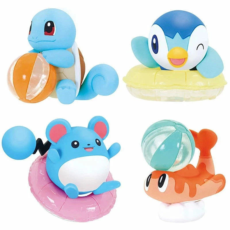 Pokemon Glittering Sunshine 4 Set completo Figure Capsule Toy UFFICIALE GIAPPONE