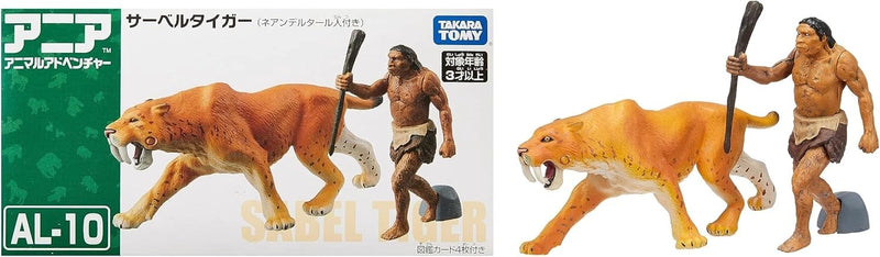 Takara Tomy ANIA Saber Tiger with Neanderthal AL-10 Action Figure JAPAN OFFICIAL