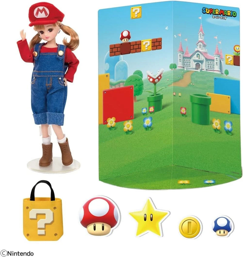 Takara Tomy Licca Chan Super Mario Daisuki Licca Chan LD-33 Doll JAPAN OFFICIAL