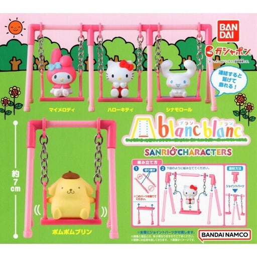 BANDAI Blancblanc Sanrio Characters Set of 4 Figure Capsule Toy JAPAN OFFICIAL