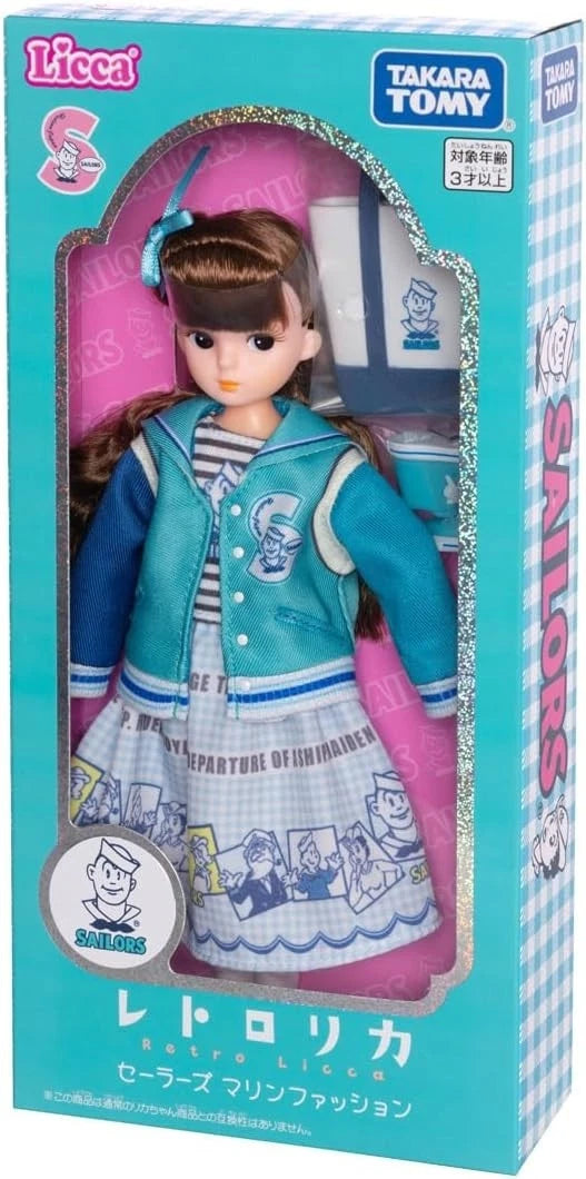 Takara Tomy Licca Chan Retro Licca Sailors Marine Fashion Doll JAPAN OFFICIAL