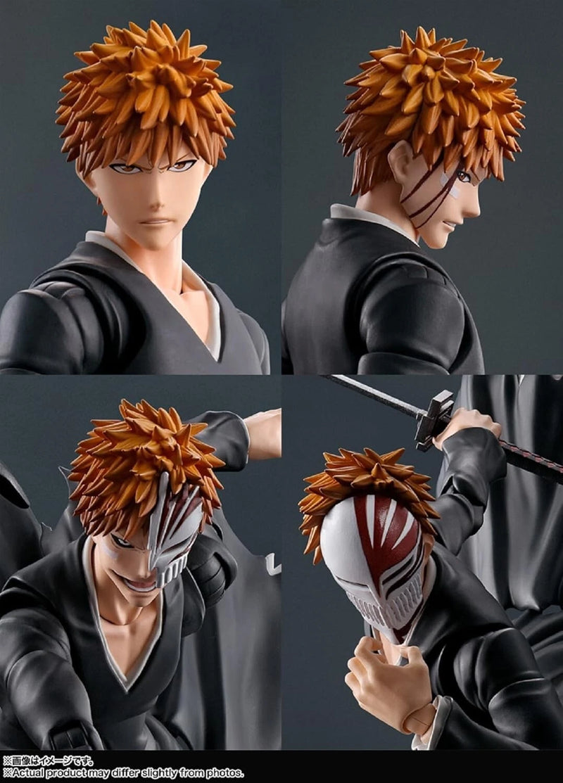 BANDAI S.H.Figuarts BLEACH Ichigo Kurosaki Getsugatensho Actionfigur JAPAN