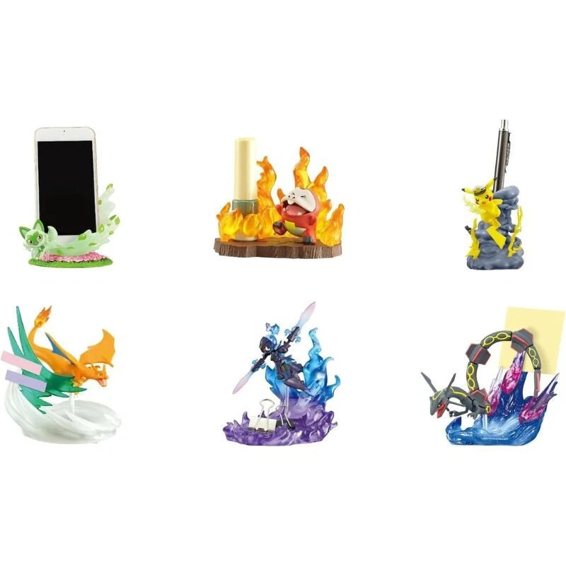 Re-ment Pokemon DesQ Battle On Desk Ver. Complete Set Figure JAPAN OFFICIAL