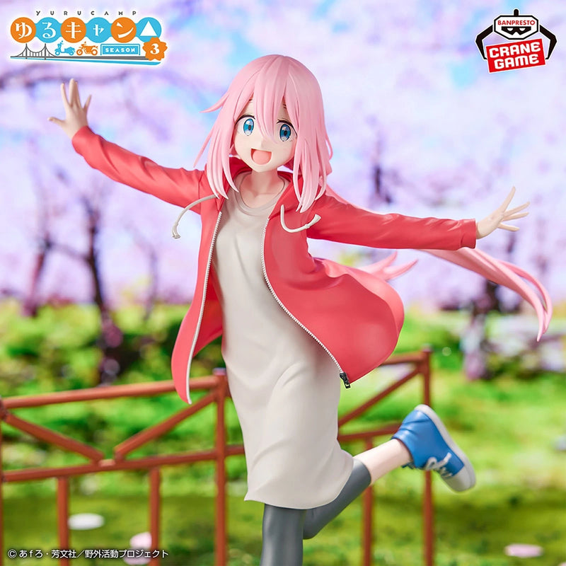 Banpresto Yuru Camp Saison 3 Nadeshiko Kagamihara Figure JAPON OFFICIEL