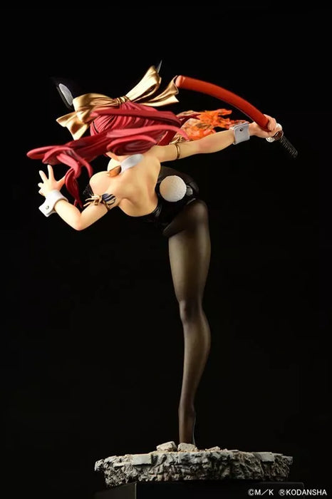 Fairy Tail Erza Scarlet High Kick ver. Black Bunny 1/6 Figure JAPAN OFFICIAL