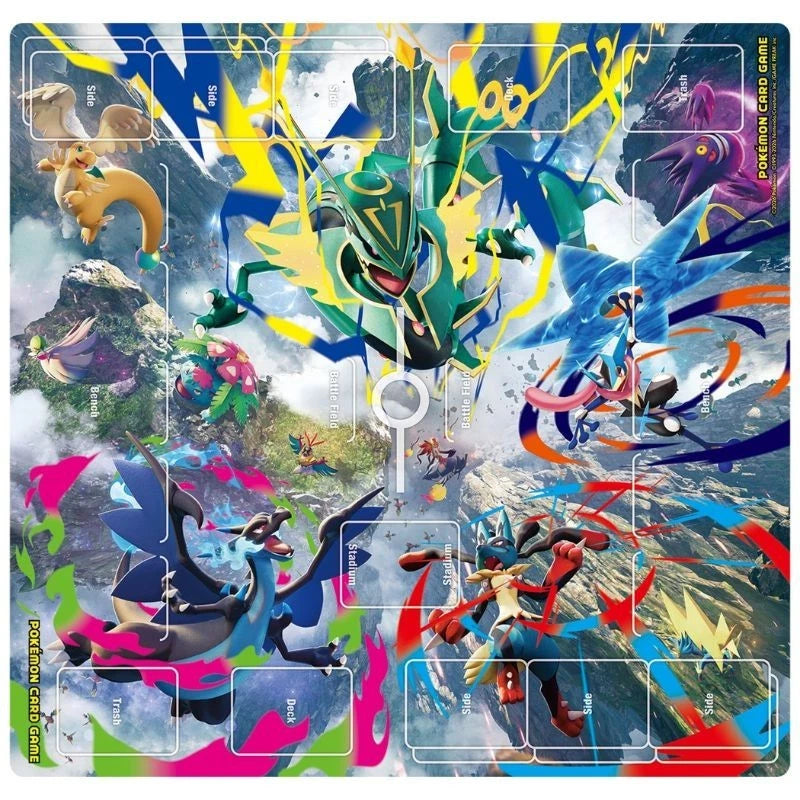 Pokemon Center Original Rubber Playmat Mega Rayquaza Showdown! JAPAN OFFICIAL
