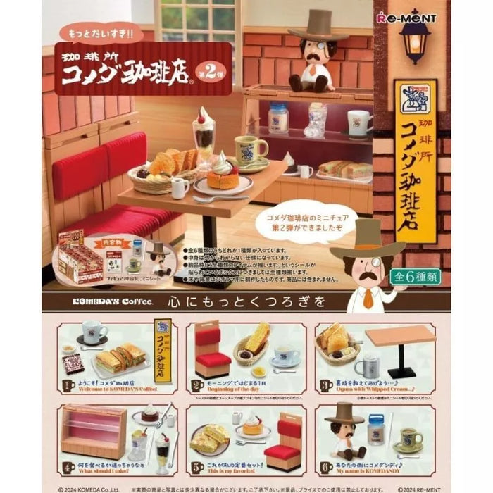 RE-MENT Motto Daisuki!! KOMEDA'S Coffee Vol.2 All 6 type Set Figure JAPAN