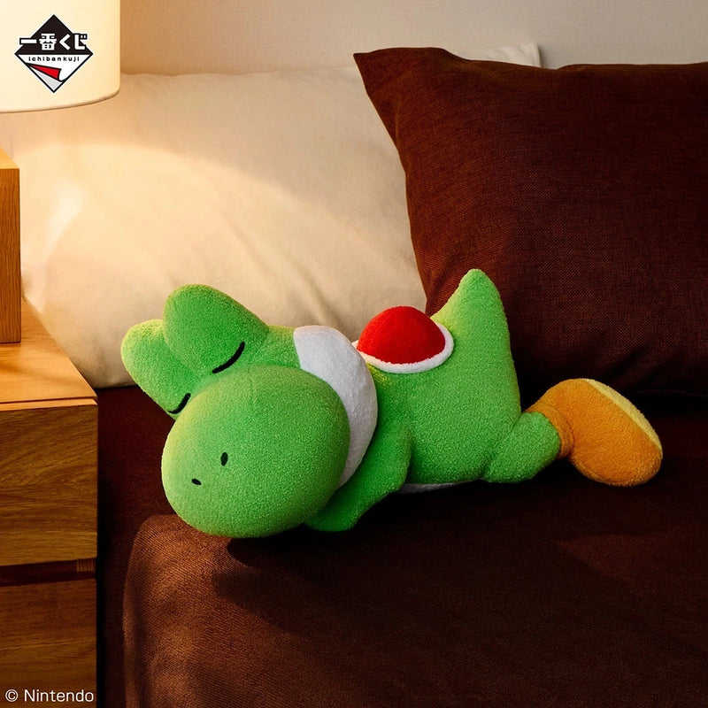 Ichiban Kuji Super Mario with YOSHI Sleeping Yoshi Plush Doll Prize Last One