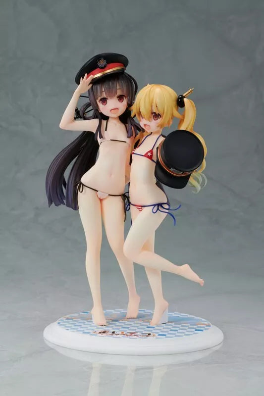Maitetsu Letzter Lauf!! Hachiroku & Olivi 1/6 Figur JAPAN OFFIZIELL