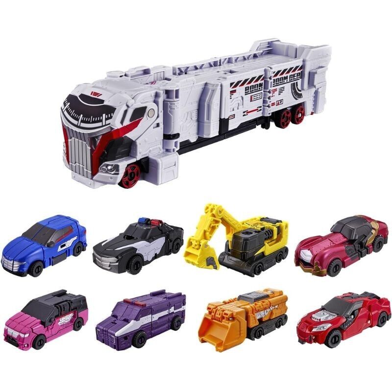 BANDAI Power Rangers Boonboomger DX Boonboomger Bakuage 4 Robo Set JAPAN