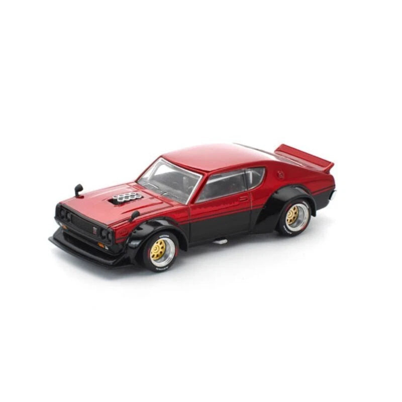 Kenmeri Skyline GT-R Red/Black KPGC110 1/64 Miniature Car JAPAN OFFICIAL