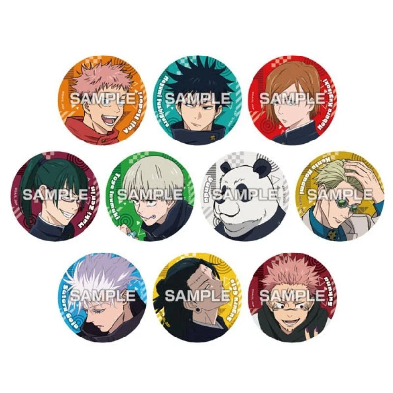 Jujutsu Kaisen Tin Badge Collection Gum 10Pack Box Candy Toy JAPAN OFFICIAL