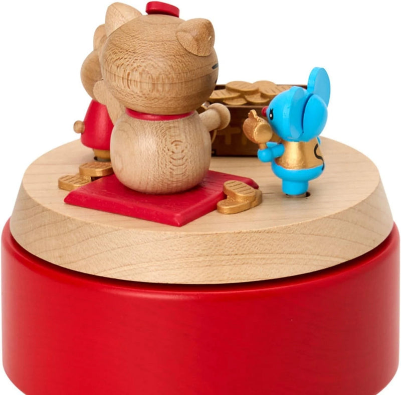 Sanrio Hello Kitty Wooden Music Box JAPAN OFFICIAL
