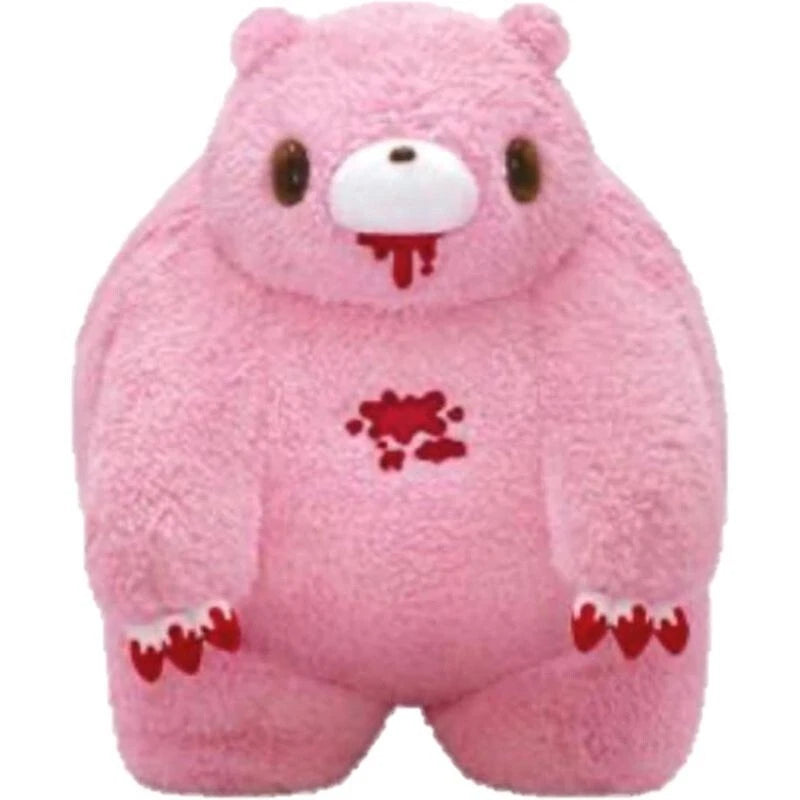 TAITO Chax GP Gloomy The Naughty Grizzly Bear Chubby Shape Blood Plush JAPAN