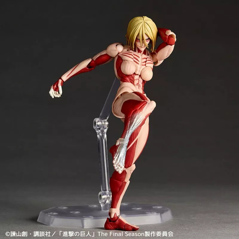 Kaiyodo Revoltech Incrível Yamaguchi Attack on Titan Figura de ação feminina Titan