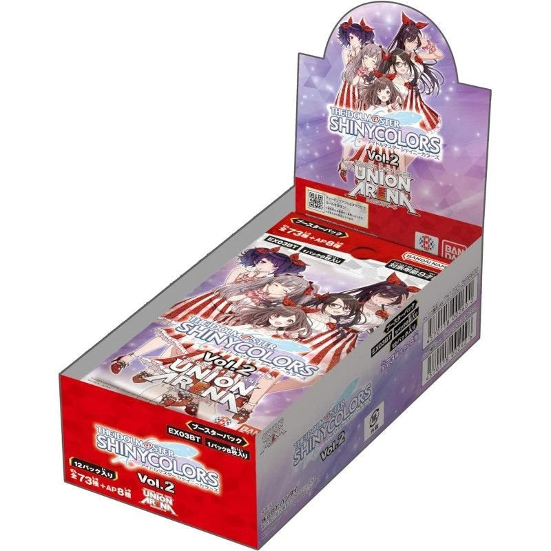 BANDAI Union Arena The IDOLM@STER Shiny Colors Vol.2 EX03BT Booster Pack Box TCG