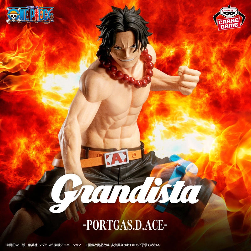 BANDAI Grandista One Piece Portgas D Ace Figura OFICIAL DE JAPÓN