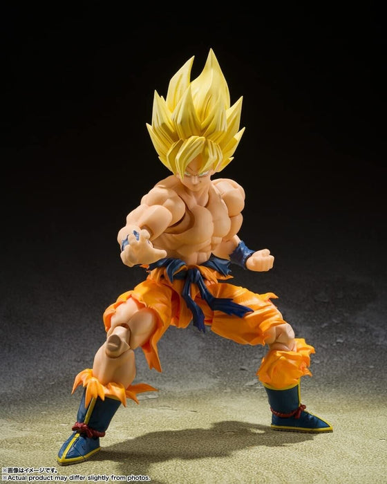 BANDAI S.H.Figuarts Dragon Ball Z Super Saiyan Son Goku Action Figure JAPAN