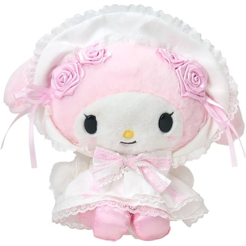Sanrio My Melody White Frill Plush Doll JAPAN OFFICIAL