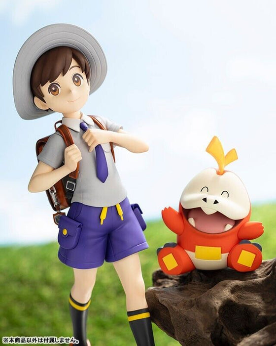 Kotobukiya Artfx J Pokemon Florian con Fuecoco 1/8 Figura Japón Oficial
