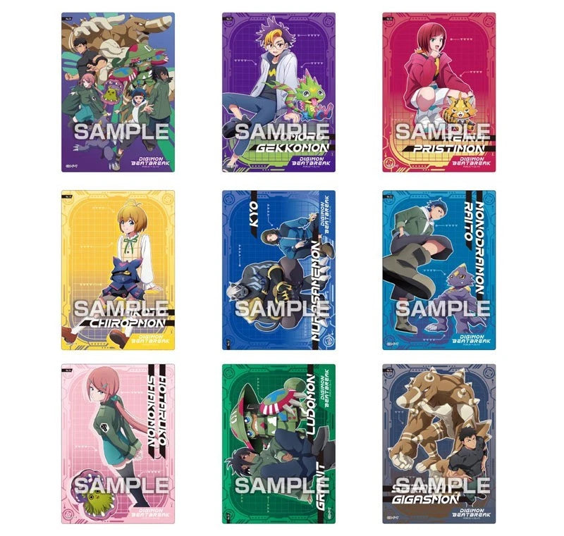 Digimon Beatbreak Clear Card Collection Gum 18Pack Box TCG Candy Toy JAPAN
