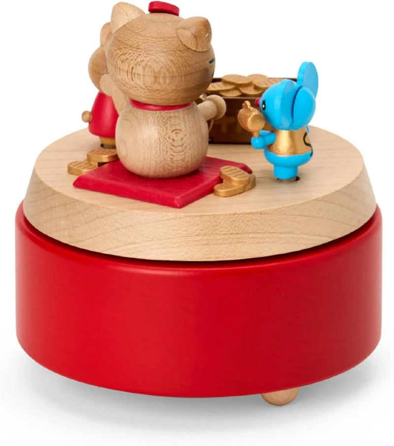 Sanrio Hello Kitty Wooden Music Box JAPAN OFFICIAL
