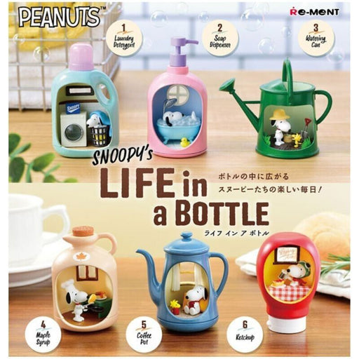 Re-Ment Peanuts Snoopy's LIFE in a BOTTLE Full Set of 6 Figure JAPAN OFFICIAL
