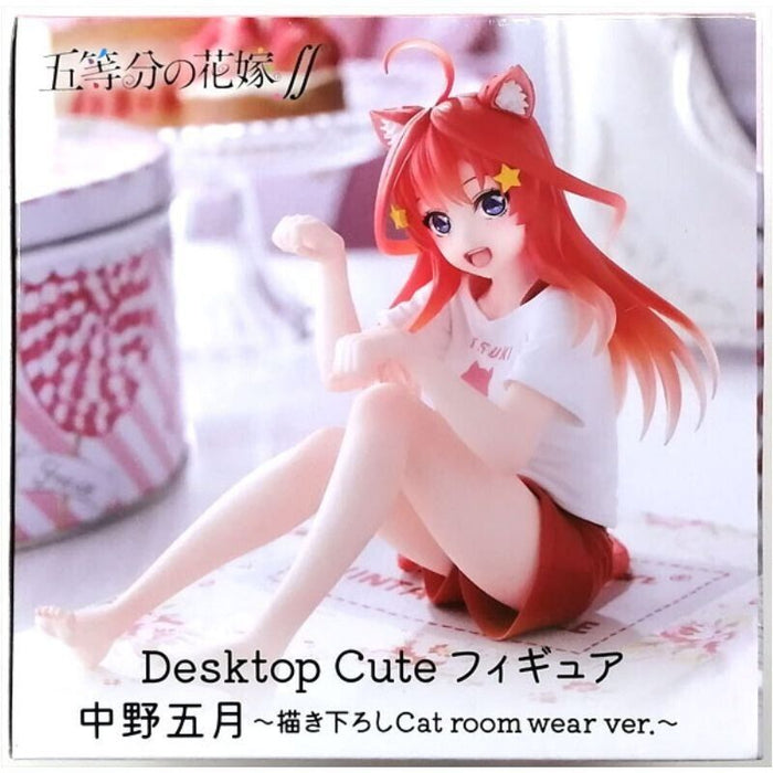 Desktop Cute The Quintessential Quintuplets Itsuki Nakano Cat Room Wear Figure